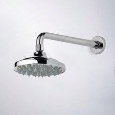 6 inch Rain Shower Head With Arm, Chrome